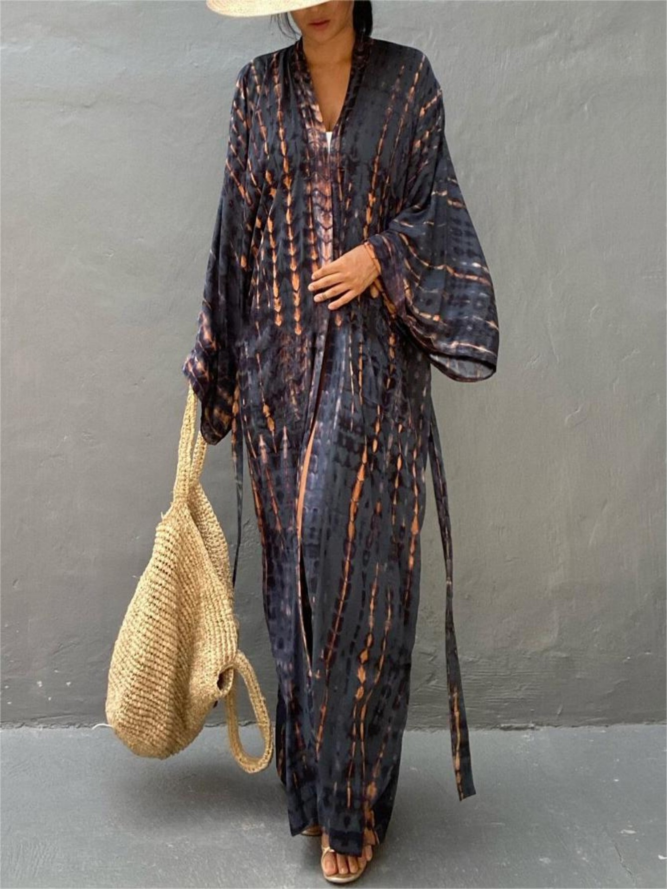 Cover Up Kaftan - Kaftan-Kleider für Damen in Übergrößen, Badeanzug-Überwurf,