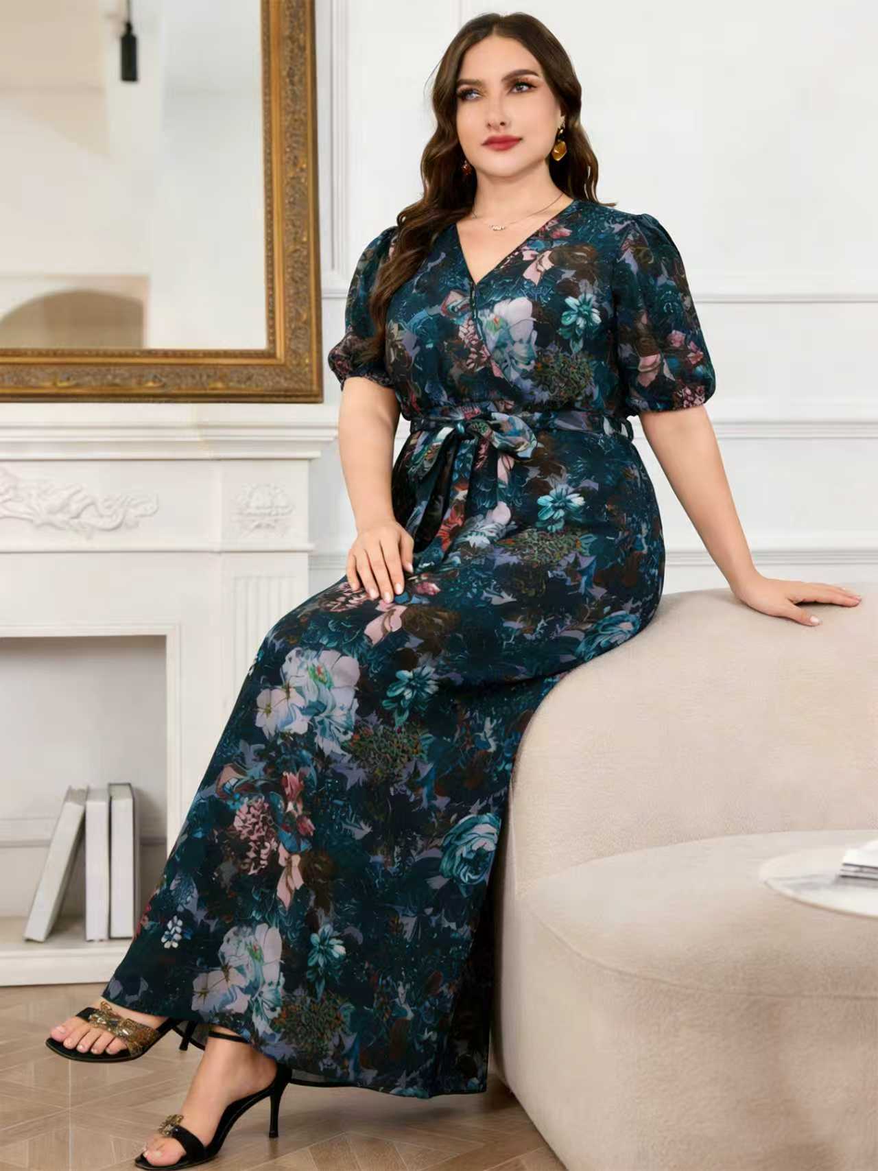 Romper Floral Print - 2026 Neu eingetroffen: Elegantes Maxikleid für