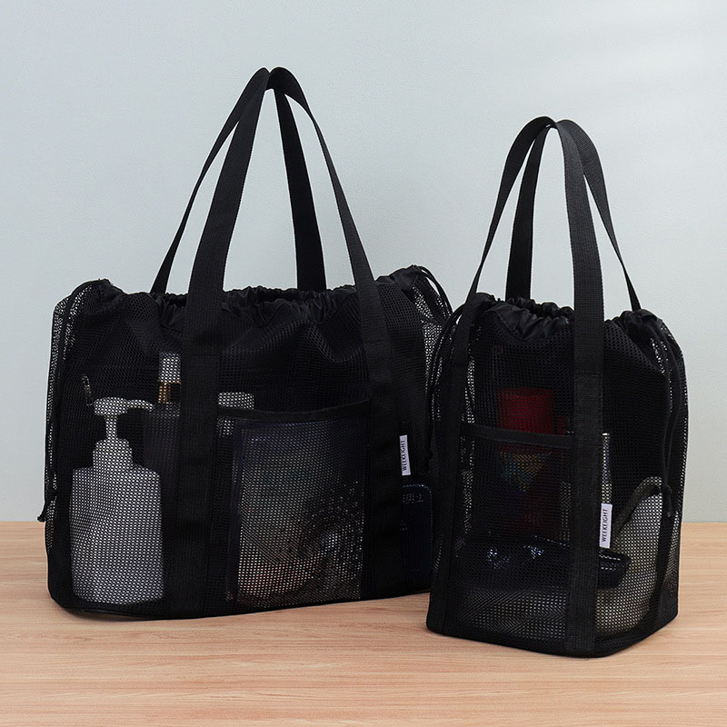 Tote Bag Beach - Große Strandtasche mit Entwässerungsfunktion, Kosmetik-Aufbewahrungstasche, Badetasche,