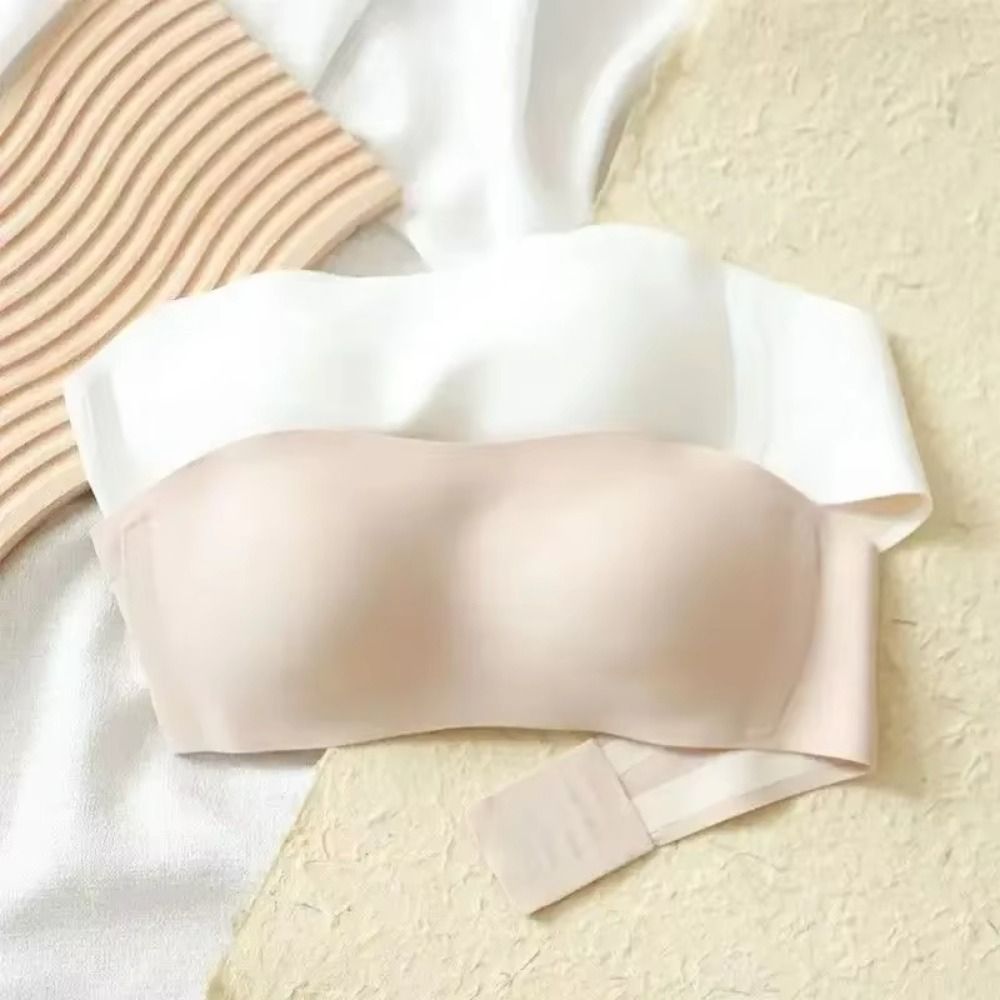 Bralette Triangle Set - Einfarbiger, trägerloser, umwickelter BH, unsichtbar, rutschfest,
