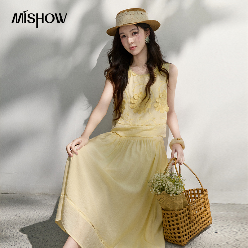 MISHOW Französische Bluse mit  – Midi Skirt Floral Bewertung und Preis