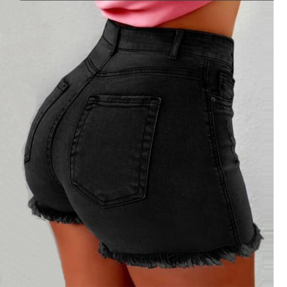 Damen High-Waist Distressed Je – Shorts Denim Frayed Bewertung und Preis