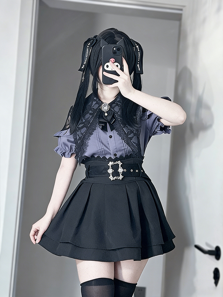 Gothic-Stil Schulterfreies Hem – Blouse Off Shoulder Bewertung und Preis
