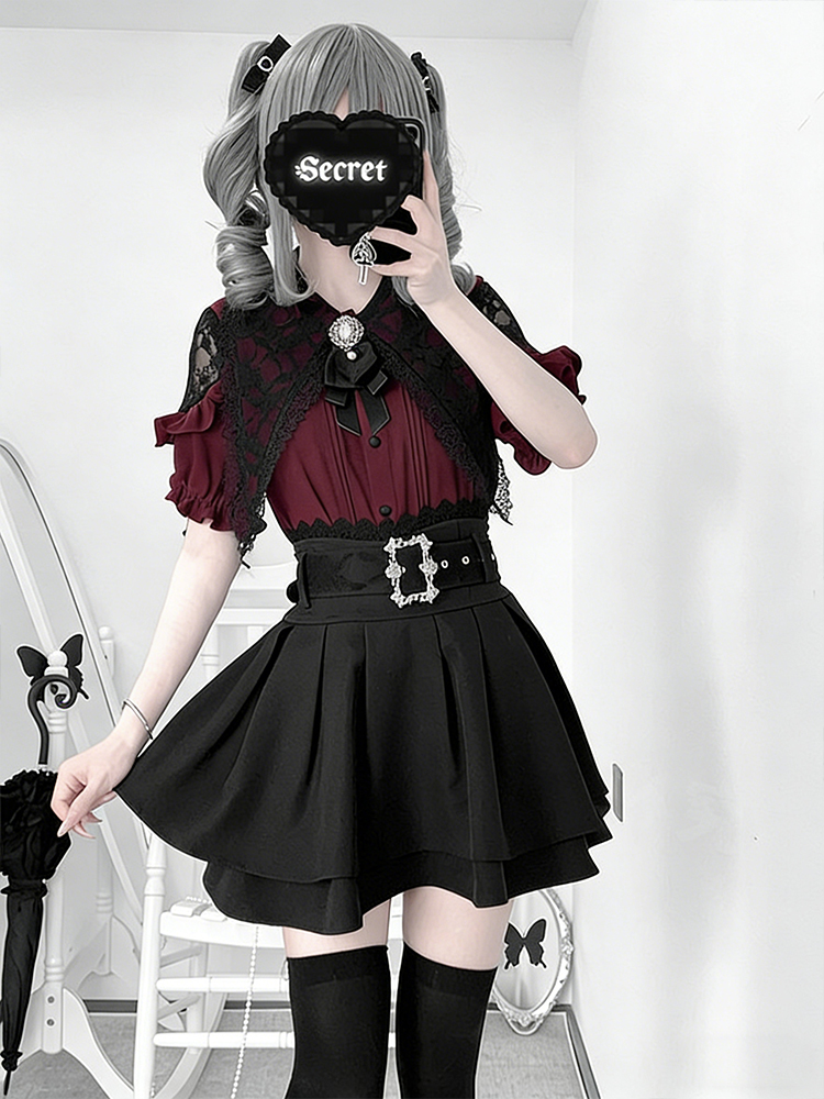 Gothic-Stil Schulterfreies Hem – Blouse Off Shoulder Bewertung und Preis