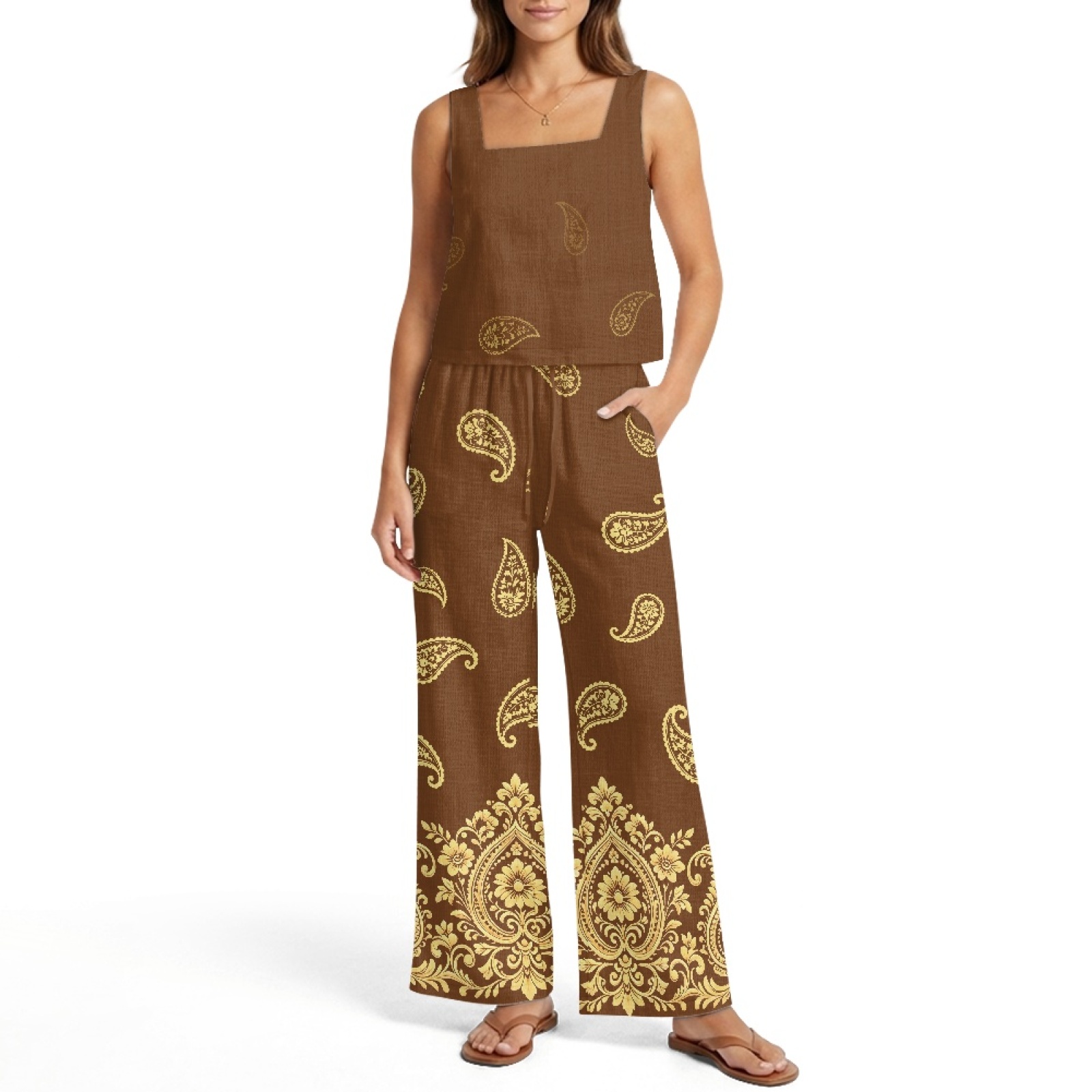 INSTANTARTS Damen-Leinenwesten – Linen Pant Wide Bewertung und Preis
