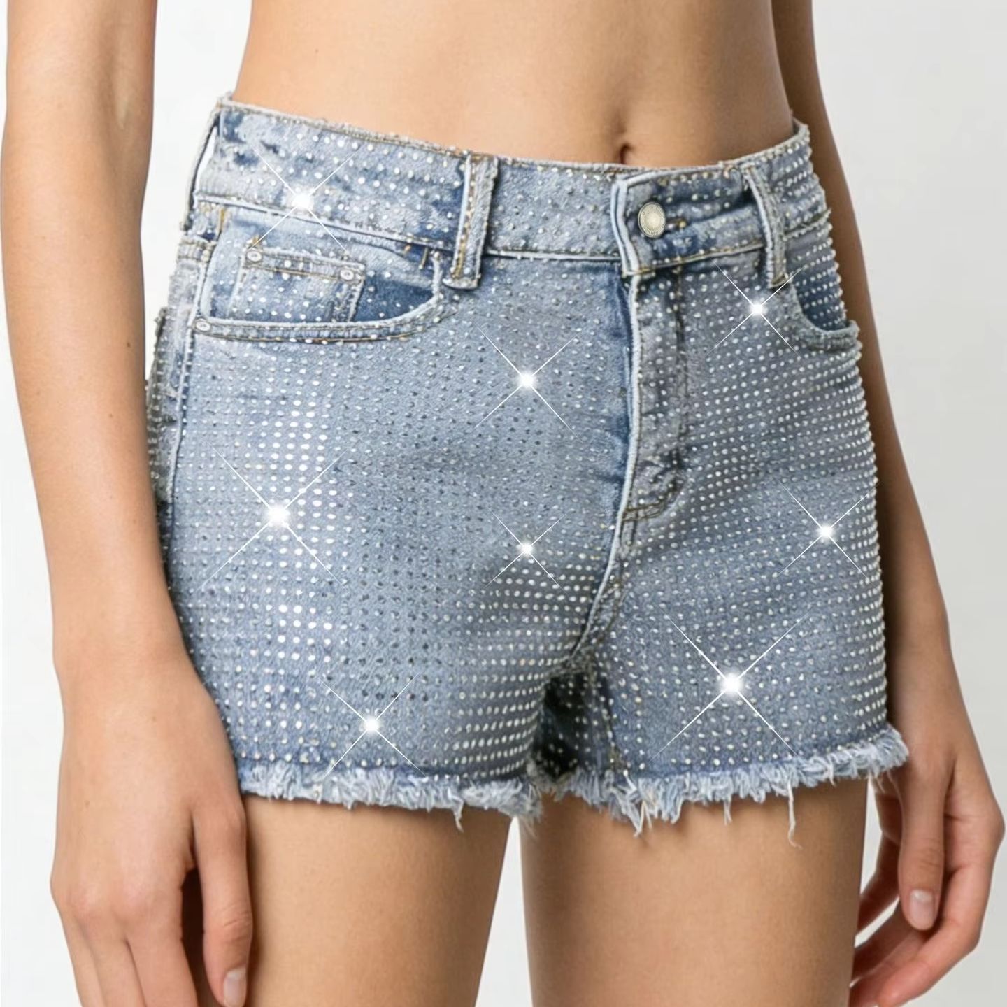 2026 Neue Vollbesetzte Elastis – Shorts Denim Frayed Bewertung und Preis