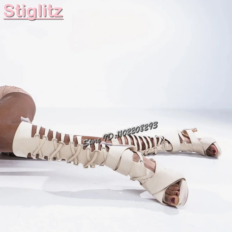 Retro-Kreuz-gebundene römische – Sandal Strappy Heeled Bewertung und Preis