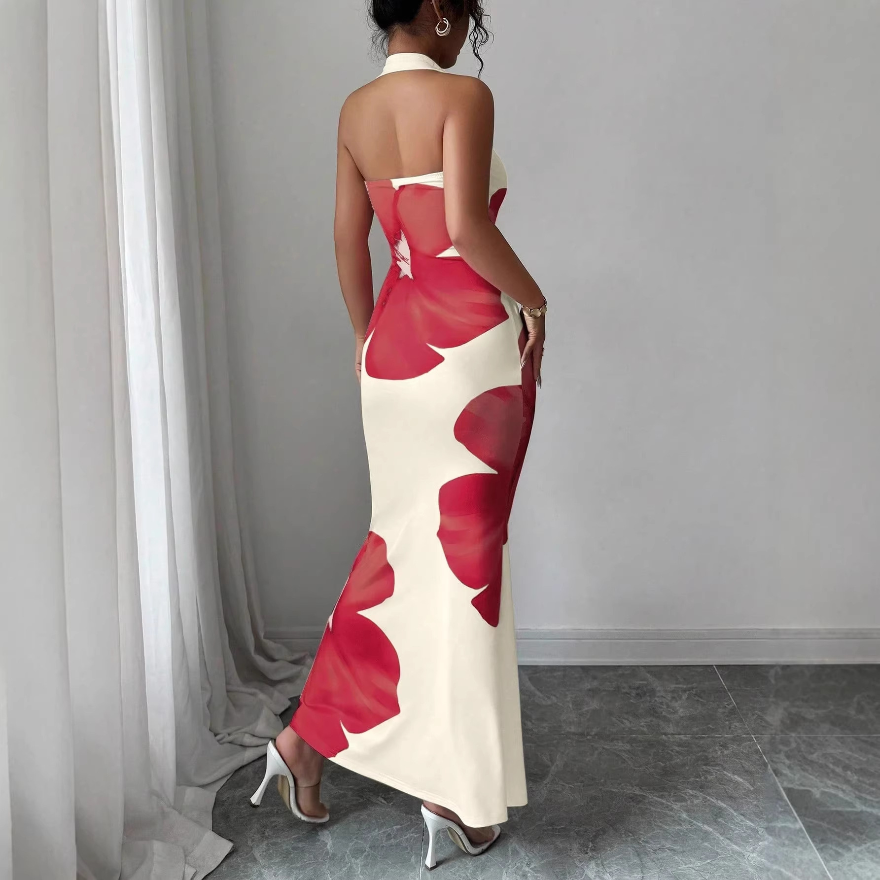 Neckholder-Rückenfreies Blumen – Maxi Dress Halter Bewertung und Preis