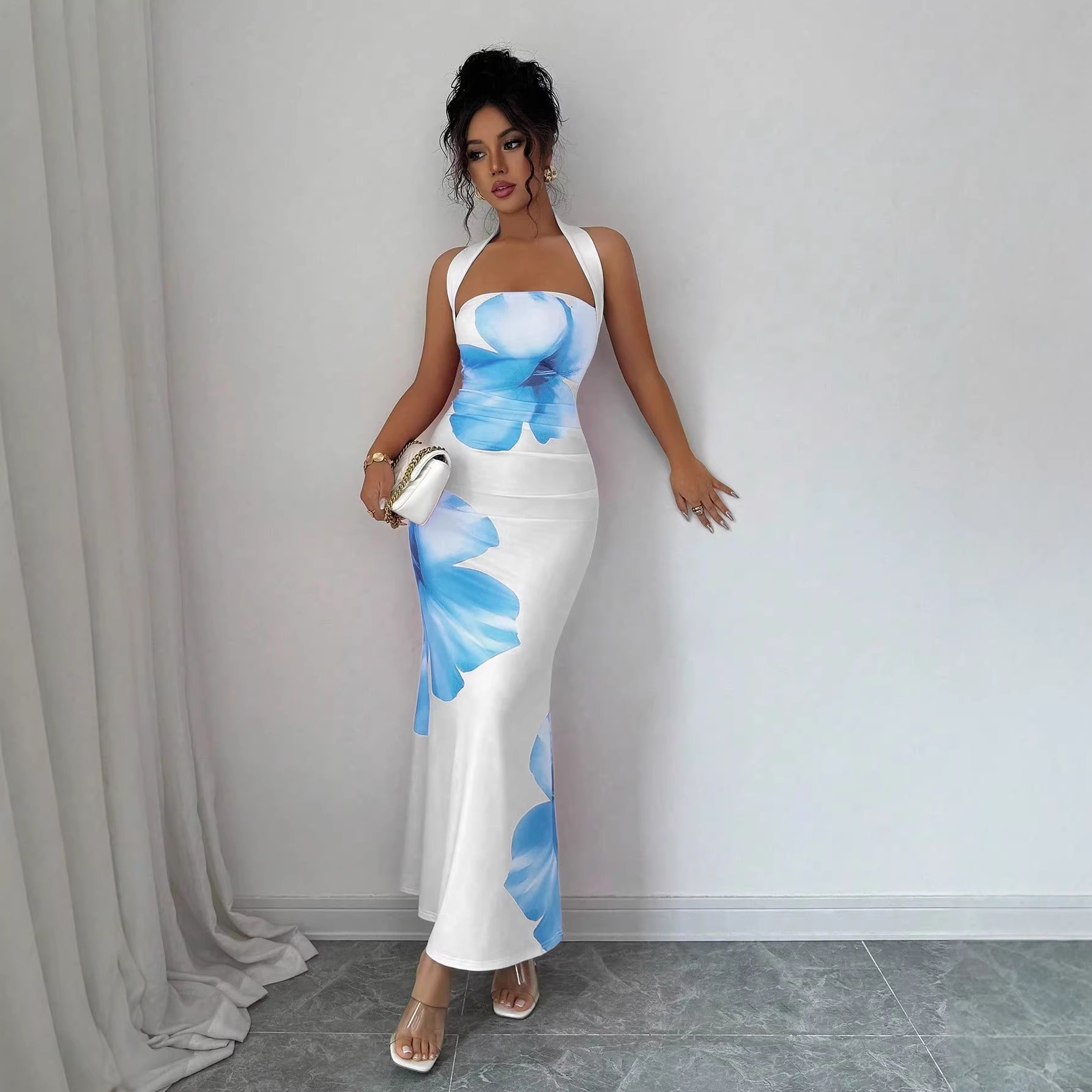 Neckholder-Rückenfreies Blumen – Maxi Dress Halter Bewertung und Preis