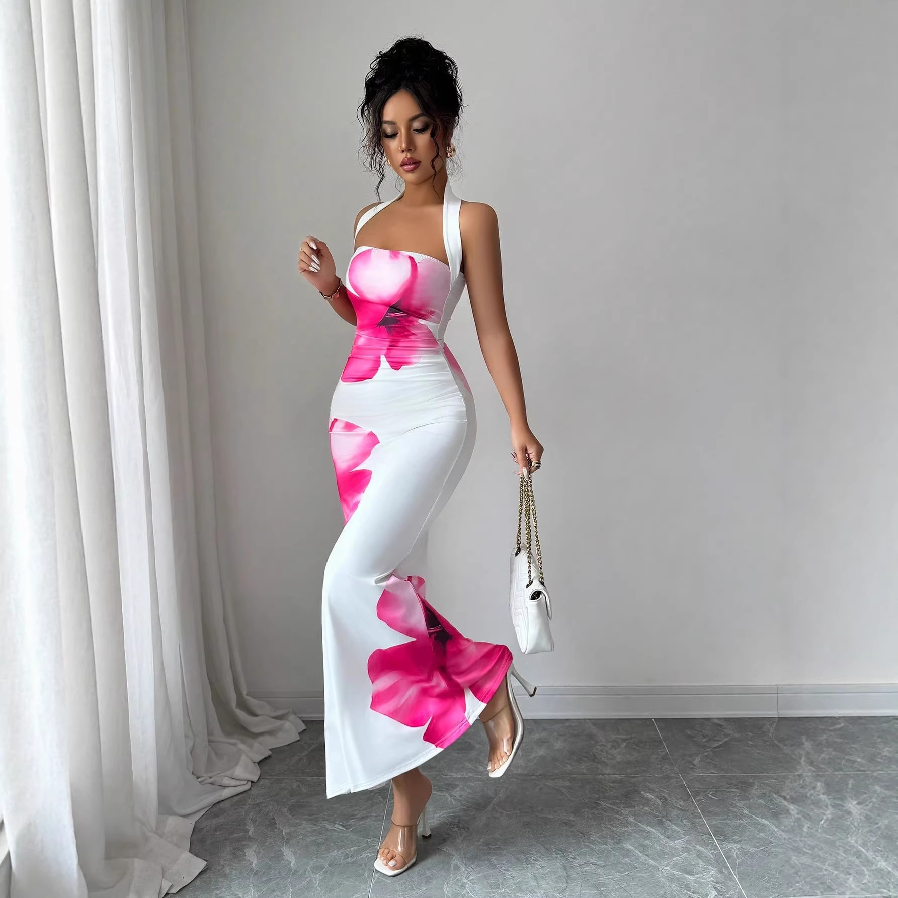 Neckholder-Rückenfreies Blumen – Maxi Dress Halter Bewertung und Preis