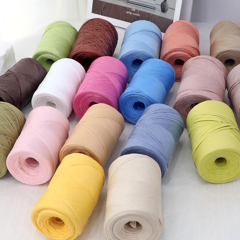 150m DIY Naturpapier-Raffiagar – Crochet Bag Raffia Bewertung und Preis