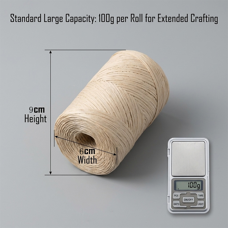150m DIY Naturpapier-Raffiagar – Crochet Bag Raffia Bewertung und Preis